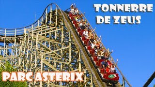 Parc Astérix  TONNERE DE ZEUS Onride  Paris France 2017 Cest vraiment cool [upl. by Alliuqahs463]