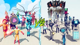 BOSS UNITS TEAM vs SCIENTIST SPEAKER amp CAMERAMAN TEAM  Totally Accurate Battle Simulator TABS [upl. by Einnor530]