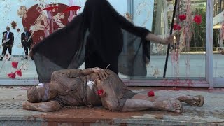 Protest in front of Vale headquarters after mine dam collapse [upl. by Ecissej518]