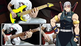 Tengen Uzui Theme  Demon Slayer Kimetsu No Yaiba  Metal Guitar Cover [upl. by Krell242]