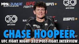 Chase Hooper Wants Claudio Puelles in Battle of Leg Lock Specialists  UFC Fight Night 232 [upl. by Lias824]