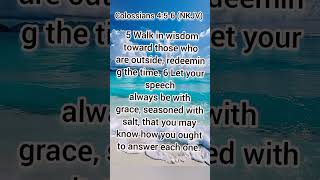 Colossians 456 NKJV bibleverse wordofgod peace truth love [upl. by Illom]