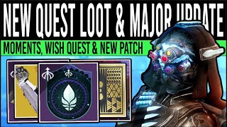 Destiny 2 MAJOR NEW UPDATE amp LOOT TABLE New QUEST Patch Changes Extra Loot amp More 30th Jan [upl. by Aissenav728]