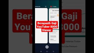 Berapasih Gaji YouTuber 8000 Viewer Setelah di Monetisasi [upl. by Toddy]