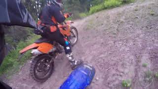 Gifford Pinchot National Forest Dirt Bike Riding the Boundary Trail 1 [upl. by Yarod]