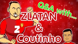 ZLATAN QampA and some little dweeb called Coutinho Man Utd vs Liverpool preview 2017 [upl. by Nosnek113]