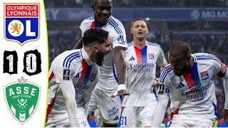 Lyon Saint Etienne  10  Le Résumé  Ligue 1 202425  ol asse [upl. by Sitrik]