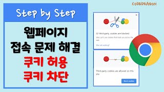 웹페이지 접속 문제 해결하기  Cookie 쿠키 허용  차단 [upl. by Aisitel]