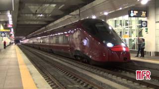 FRECCIAROSSA FRECCIARGENTO e ITALO treni ITALIANI ad Alta Velocità a BOLOGNA CLE AV SOTTERRANEA [upl. by Henigman]