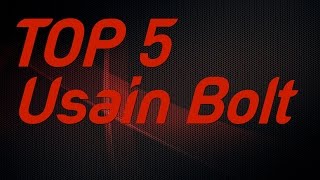 Top 5  Usain Bolt Individual IAAF World Championships Gold Medals [upl. by Kentigerma]