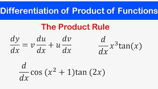 🔶27  Differentiation of Product of Functions The Product Rule [upl. by Sara-Ann]