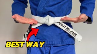 How to Tie a BJJ Belt Eyesight Angle [upl. by Ruperta]