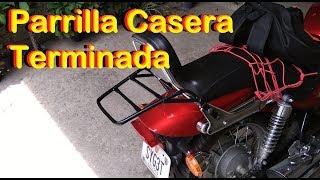 Parrilla y bases para alforjas de moto casera 2 [upl. by Amitak537]