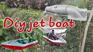 I made my own jet boat with a motorbike engine [upl. by Davie]