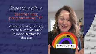 Sheet Music Plus Teacher Tips  Programming 101 A Series [upl. by Ielarol]