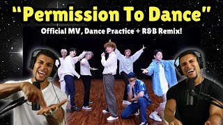 BTS  “PERMISSION TO DANCE” Official MV Reaction Dance Practice  RampB Remix 🫠 [upl. by Adolf267]