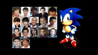 Video Game Voice Comparison Sonic The Hedgehog Sonic [upl. by Ellatnahc]