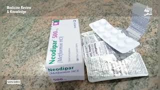 Neodipar 500mg Benefits in Urdu  Metformin  For Diabetes  How to use Side Effects [upl. by Lette831]