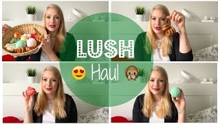 HUGE LUSH HAUL  Christmas Edition I Frollein Tee [upl. by Wandy732]