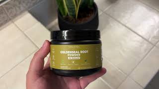 Goldenseal Root Powder  Product Review [upl. by Zena19]