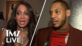 Carmelo amp Lala Anthony Peaceful Divorce  TMZ Live [upl. by Enogitna770]