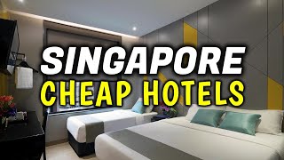 Top 5 Best Budget Cheap Hotels amp Accommodation in Singapore [upl. by Marlow]