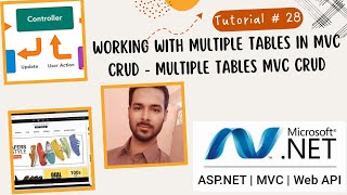 Tutorial 28 Working with multiple tables in MVC CRUD  Multiple tables MVC CRUD [upl. by Nivra]