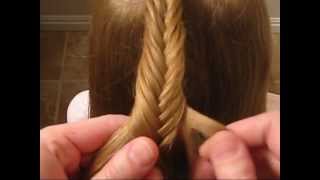 How to do a Fishbone Braid  How to Fishtail Braid  BabesInHairlandcom [upl. by Gnahk]