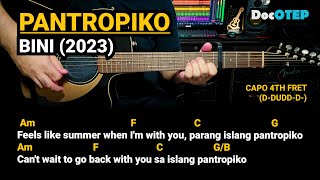 Pantropiko  BINI 2023 Easy Guitar Chords Tutorial with Lyrics [upl. by Emelyne121]