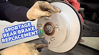 How To Replace Kia Sportage Rear Brake Pads and Rotors 20172021 [upl. by Mogerly701]