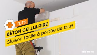 Comment monter une cloison en béton cellulaire   Bricorama [upl. by Stoddard]