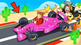 ROBLOX CHOP AND FROSTY PLAY DUSTY TRIP WITH FORMULA 1 CAR [upl. by Pamelina]