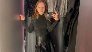 Dressing Room Try on haul  TransparentClothes  At the Mall [upl. by Aninnaig]