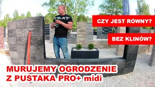 ⭐Murowanie ogrodzenia z pustaków PRO midi  SABKO⭐ [upl. by Mireielle126]