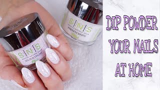 DIP POWDER YOUR NAILS AT HOME  SNS GELOUS COLORS [upl. by Cordy]