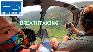 BREATHTAKING Blue Hawaiian Helicopter Tour  Waikoloa Village Big Island Hawaii [upl. by Wylen947]