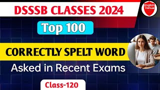 Top 100 Spelling Errors Question  Spelling Errors for dsssb  Spelling Errors part  2 [upl. by Lunn]