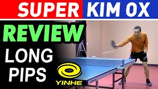 review Yinhe SUPER KIM OX  effective amp cheap LONG PIPS by Milkyway for modern pimples play [upl. by Darom]