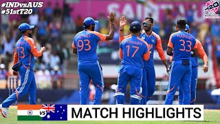 ICC T20 World Cup 2024  India vs Australia  Full Highlights 2024  IND VS AUS 2024 Highlights [upl. by Remmos]