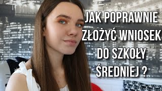 JAK ZŁOŻYĆ WNIOSEK DO LICEUM ABY MIEĆ WIĘKSZE SZANSE NA DOSTANIE SIĘ  I WNIOSEK I Rekrutacja 2021 [upl. by Gerti]