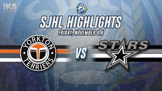 HIGHLIGHTS Yorkton Terriers  Battlefords North Stars Nov 8 2024 [upl. by Garretson]