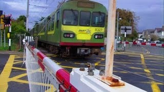 Level crossing at Merrion gates Dublin [upl. by Harahs]