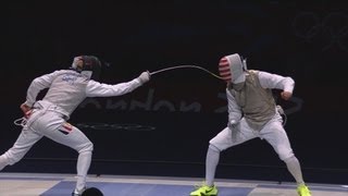 Germany win Bronze in Mens Fencing Team Foil  London 2012 Olympics [upl. by Aerdnek]