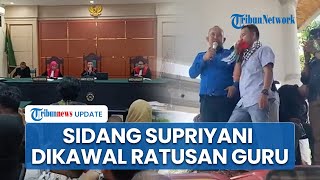 Sidang Perdana Supriyani Dikawal Ketat Aparat Ratusan Guru PGRI Ikut Memantau di Luar PN Andoolo [upl. by Aydidey]