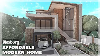 BLOXBURG Affordable Modern Home Speedbuild  Roblox House Build [upl. by Eenattirb]