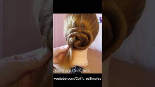 The easiest bun ever 😍 hairstyles hairtutorial [upl. by Daas]