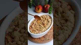 Apple crumble baked oats 🍎 shorts [upl. by Yliah]