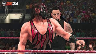 WWE 2K24  Kane 01 vs Undertaker 98 Casket Match [upl. by Orelie598]