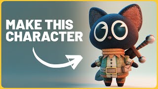 3D Cat  Blender Character Modeling for Beginners  RealTime Tutorial [upl. by Nauwaj]