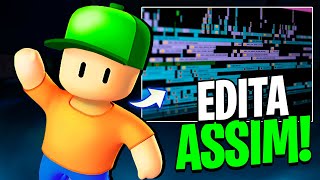 Como Editar Vídeos de STUMBLE GUYS em 4 PASSOS [upl. by Lindley668]